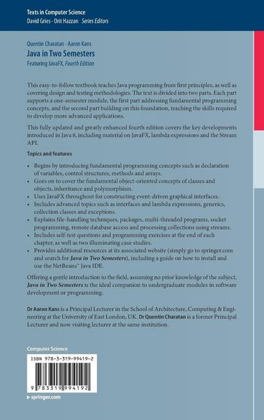 Produktbild: Java in Two Semesters
