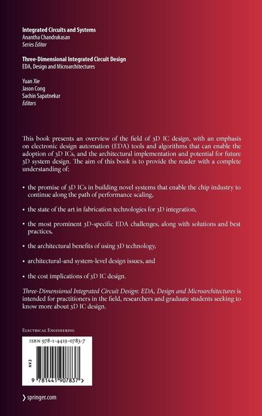 Produktbild: Three-Dimensional Integrated Circuit Design