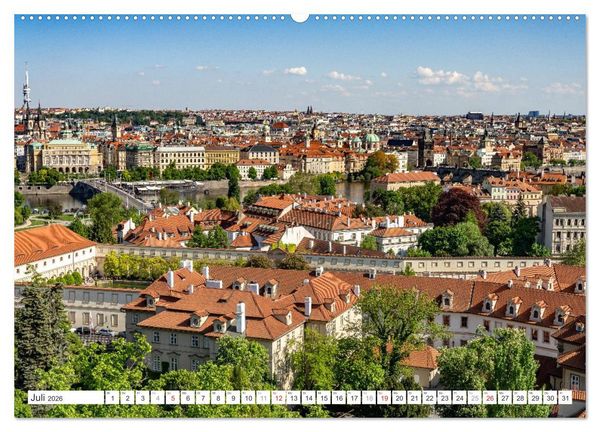 Produktbild: Tschechische Republik - Prag (hochwertiger Premium Wandkalender 2026 DIN A2 quer), Kunstdruck in Hochglanz
