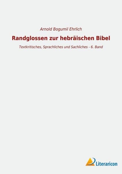 Produktbild: Randglossen zur hebr&auml;ischen Bibel