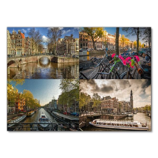 Produktbild: Lais Puzzle Collage Amsterdam 2 1000 Teile