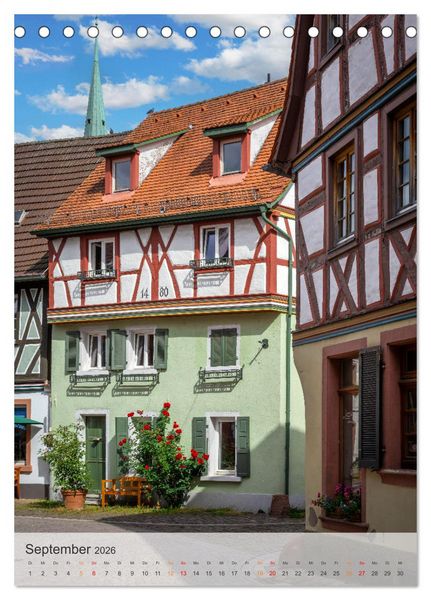 Produktbild: Stadtbummel in Ladenburg - Die R&ouml;mer- und Fachwerk-Stadt (Tischkalender 2026 DIN A5 hoch), CALVENDO Monatskalender