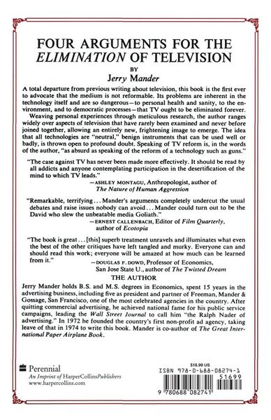 Produktbild: Four Arguments for the Elimination of Television