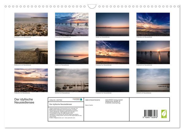 Produktbild: Der idyllische Neusiedlersee (Wandkalender 2026 DIN A3 quer), CALVENDO Monatskalender