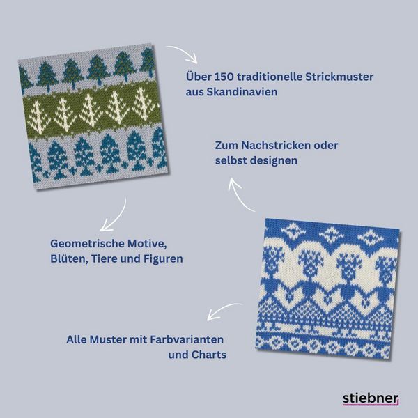 Produktbild: 150 Strickmuster aus Skandinavien