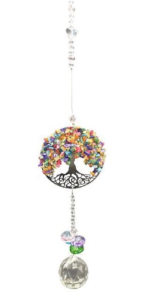 Produktbild: Suncatcher Baum des Lebens, Edelsteinmix