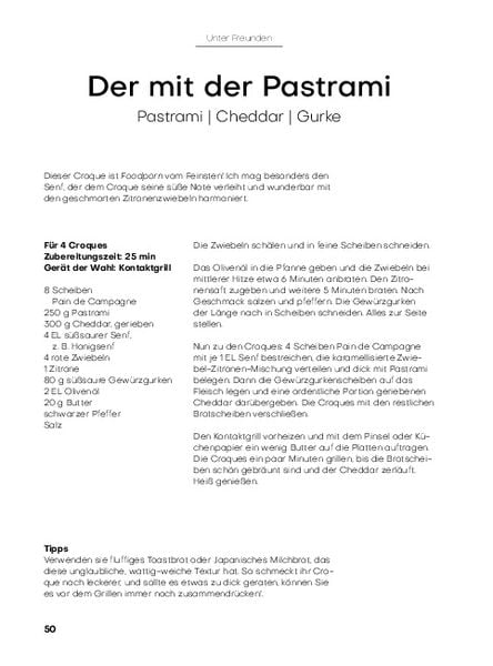 Produktbild: Schinken-K&auml;se-Toast und seine Freunde