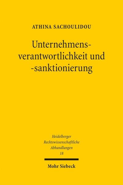 Produktbild: Unternehmensverantwortlichkeit und -sanktionierung