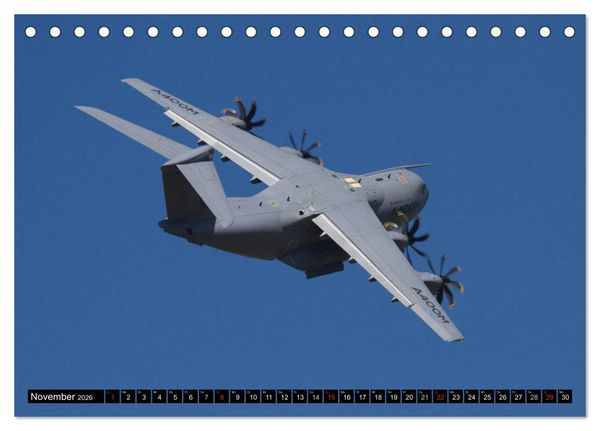 Produktbild: Augenblicke in der Luft: Airbus A400M (Tischkalender 2026 DIN A5 quer), CALVENDO Monatskalender