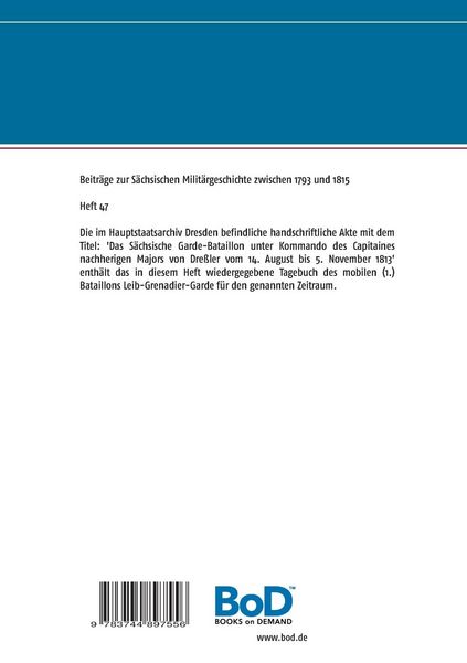Produktbild: Zur Geschichte der S&auml;chsischen Leib-Grenadier-Garde (I)