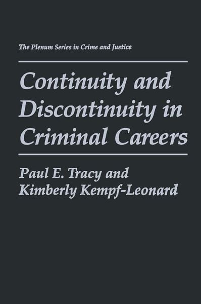 Produktbild: Continuity and Discontinuity in Criminal Careers