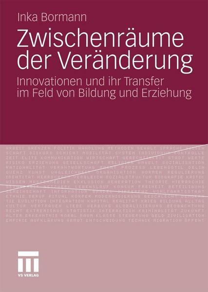 Produktbild: Zwischenr&auml;ume der Ver&auml;nderung