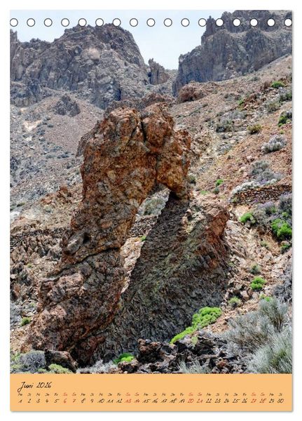 Produktbild: Vulkaninsel Teneriffa (Tischkalender 2026 DIN A5 hoch), CALVENDO Monatskalender