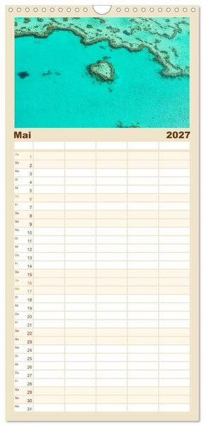 Produktbild: Familienplaner 2027 - Australien - Der vielseitige Osten mit 5 Spalten (Wandkalender, 21 x 45 cm) CALVENDO