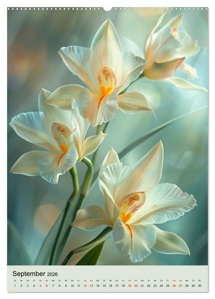 Produktbild: Orchideen Poesie (Wandkalender 2026 DIN A2 hoch), CALVENDO Monatskalender