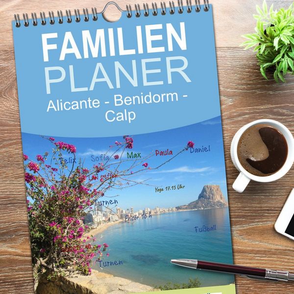 Produktbild: Familienplaner 2026 - Alicante - Benidorm - Calp mit 5 Spalten (Wandkalender, 21 x 45 cm) CALVENDO