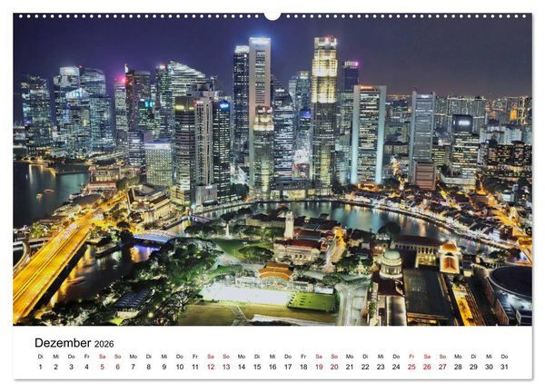 Produktbild: Singapur - Perle S&uuml;dostasiens (Wandkalender 2026 DIN A2 quer), CALVENDO Monatskalender