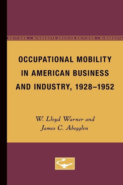 Produktbild: Occupational Mobility in American Business and Industry, 1928-1952