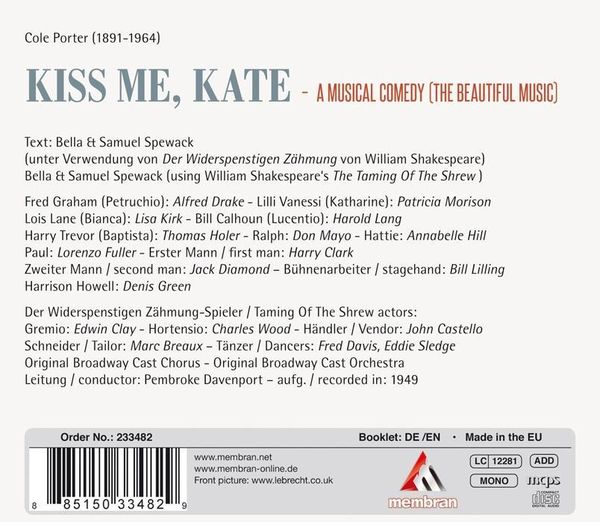 Produktbild: Porter: Kiss me Kate
