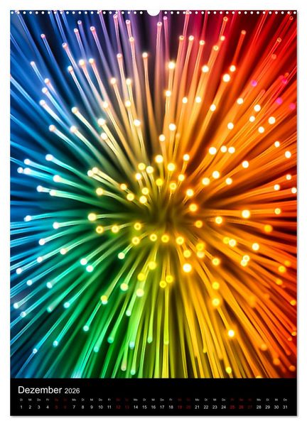 Produktbild: Tanz der Farben - Bunt durch das Jahr (hochwertiger Premium Wandkalender 2026 DIN A2 hoch), Kunstdruck in Hochglanz