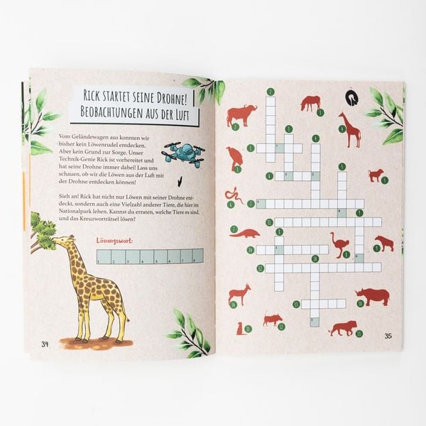 Produktbild: PLAYMOBIL Wiltopia. Entdecke die Savanne! Dein Forscherbuch voller kniffliger Rätsel, spannender Fakten, kleiner Experimente und vielem mehr!