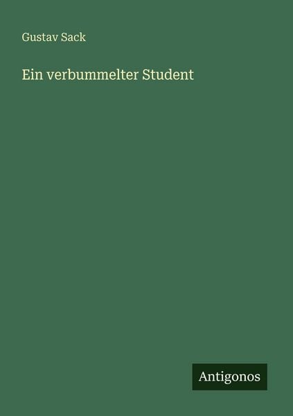 Produktbild: Ein verbummelter Student