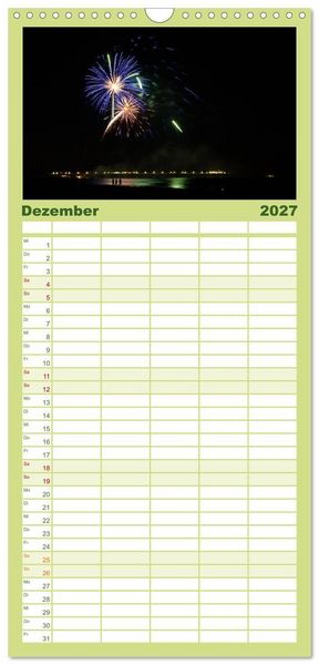 Produktbild: Familienplaner 2027 - Die Insel Usedom in Bildern mit 5 Spalten (Wandkalender, 21 x 45 cm) CALVENDO