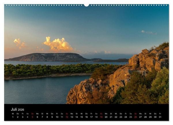 Produktbild: Peloponnes - Einladung zum Chillen (hochwertiger Premium Wandkalender 2026 DIN A2 quer), Kunstdruck in Hochglanz