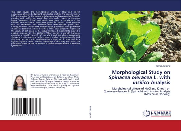 Produktbild: Morphological Study on Spinacea oleracea L. with insilico Analysis