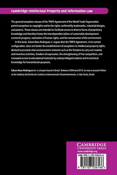 Produktbild: The General Exception Clauses of the TRIPS Agreement