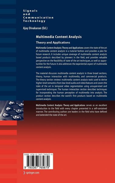 Produktbild: Multimedia Content Analysis
