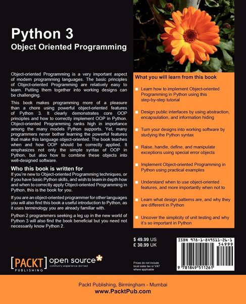 Produktbild: Python 3 Object Oriented Programming