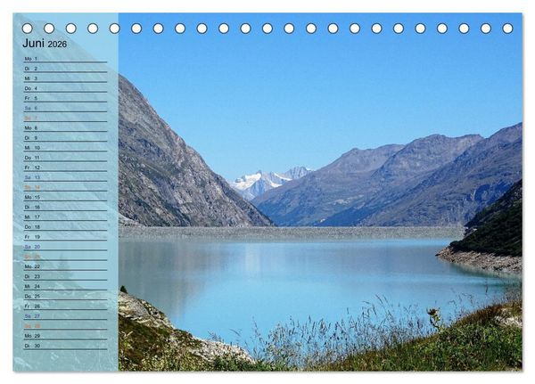 Produktbild: SeenSucht Entdecke Seen in der Schweiz Planer (Tischkalender 2026 DIN A5 quer), CALVENDO Monatskalender