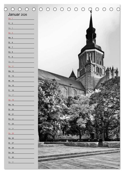 Produktbild: Stralsund. Ein Hauch l&auml;ngst vergangener Zeiten (Tischkalender 2026 DIN A5 hoch), CALVENDO Monatskalender