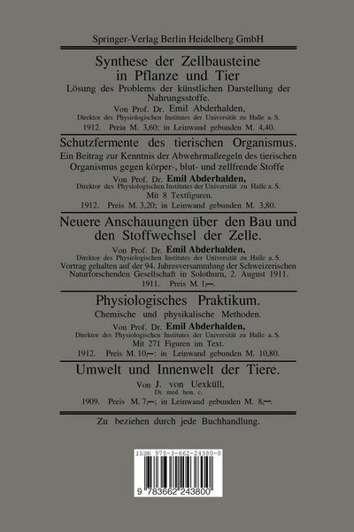 Produktbild: Das Leben Sein Wesen, sein Ursprung und seine Erhaltung