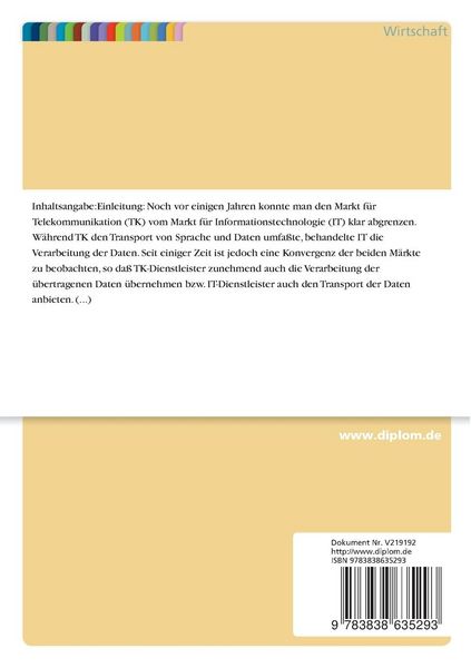 Produktbild: Analyse der Wettbewerber des RWE Systemhauses im deutschen Telekommunikationsmarkt