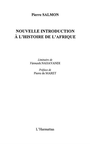 Produktbild: Nouvelle introduction a l'histoire de l'afrique