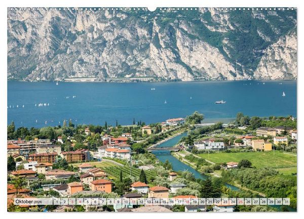 Produktbild: WUNDERBARER GARDASEE Riva del Garda und Torbole (Wandkalender 2026 DIN A2 quer), CALVENDO Monatskalender