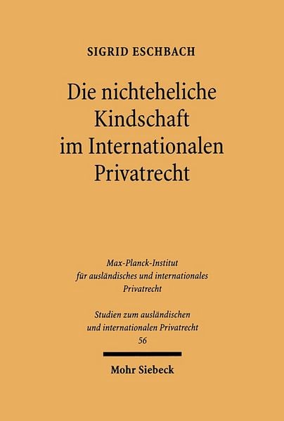 Produktbild: Die nichteheliche Kindschaft im Internationalen Privatrecht