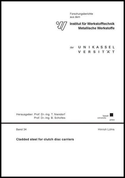 Cladded steel for clutch disc carriers, Taschenbuch von Lührs Hinrich, Kassel University Press, 9783737609531