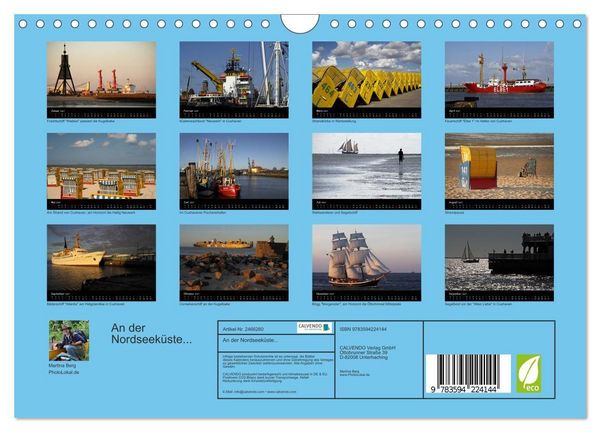 Produktbild: An der Nordseek&uuml;ste... (Wandkalender 2027 DIN A4 quer), CALVENDO Monatskalender