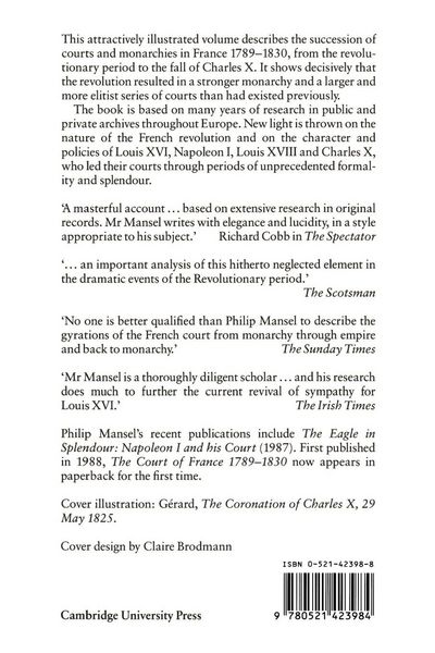 Produktbild: The Court of France 1789 1830