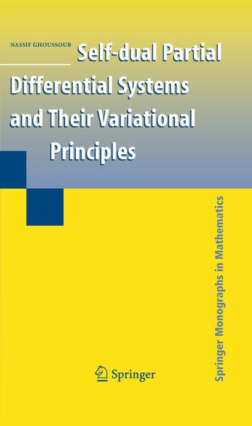 Produktbild: Self-dual Partial Differential Systems and Their Variational Principles