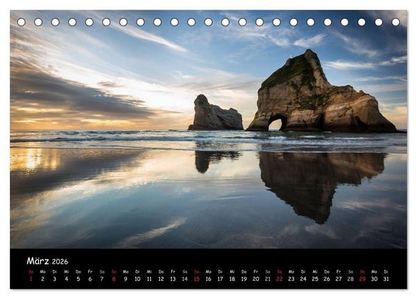 Produktbild: Sehnsucht nach Neuseeland (Tischkalender 2026 DIN A5 quer), CALVENDO Monatskalender
