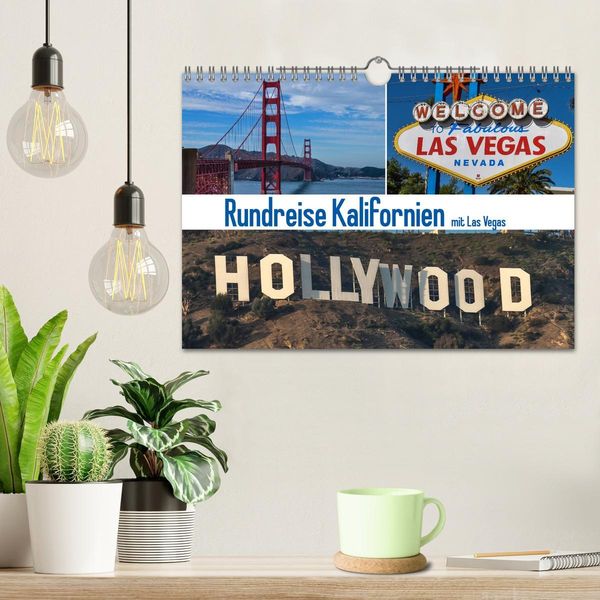 Produktbild: Rundreise Kalifornien mit Las Vegas (Wandkalender 2026 DIN A4 quer), CALVENDO Monatskalender