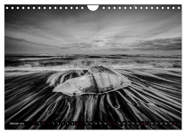 Produktbild: Dramatik in SW (Wandkalender 2026 DIN A4 quer), CALVENDO Monatskalender