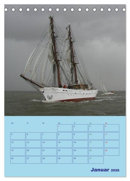 Produktbild: Seefahrer Romantik 2026 (Tischkalender 2026 DIN A5 hoch), CALVENDO Monatskalender