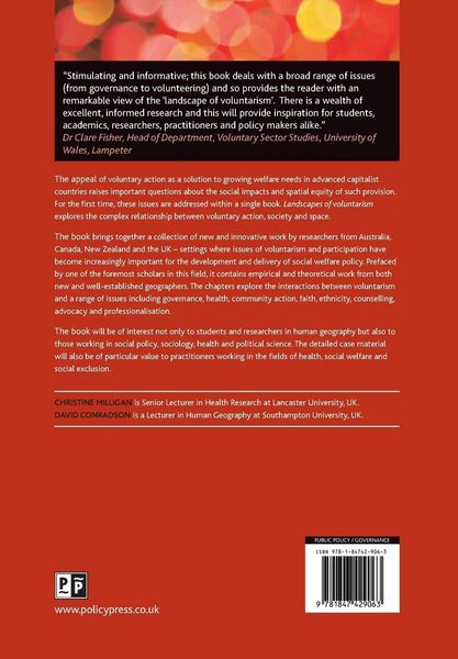 Produktbild: Landscapes of voluntarism