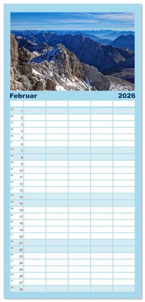 Produktbild: Familienplaner 2026 - Auf Hochtouren mit 5 Spalten (Wandkalender, 21 x 45 cm) CALVENDO