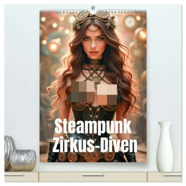 Produktbild: Steampunk Zirkus-Diven (hochwertiger Premium Wandkalender 2026 DIN A2 hoch), Kunstdruck in Hochglanz
